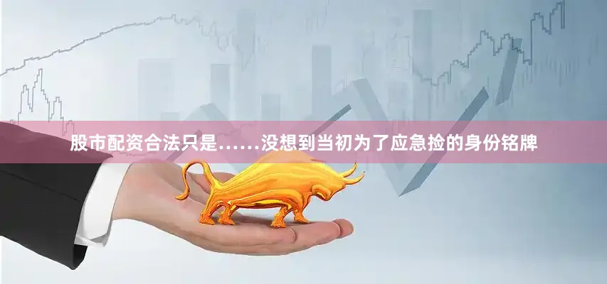 股市配资合法只是……没想到当初为了应急捡的身份铭牌